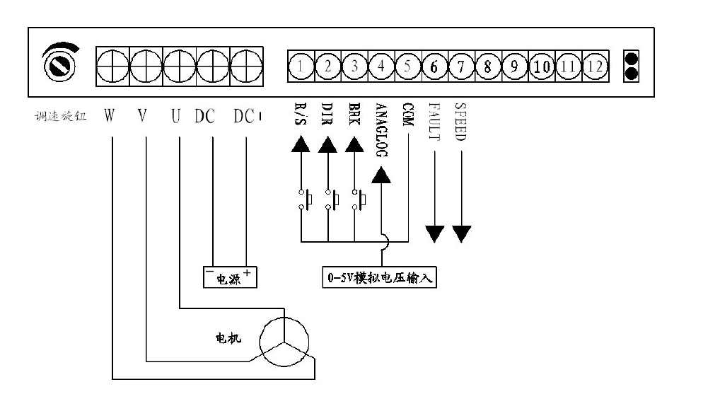 無刷驅動器線路連接圖