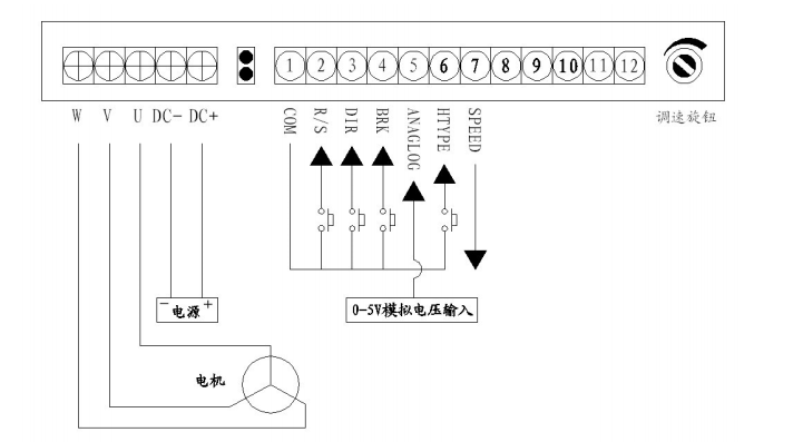 無刷驅(qū)動器接線圖